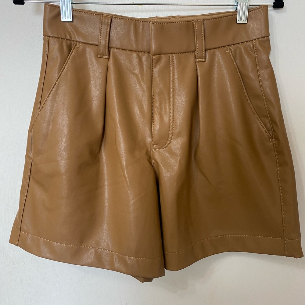 Abercrombie & Fitch Tan High Waist Shorts